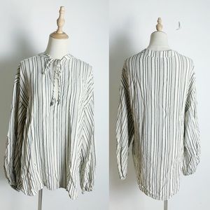 FREE PEOPLE Rhythm of the Night Striped Oversized Tunic XS